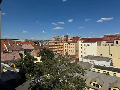 a view of a city with buildings at 1 Bed Flat - Sleeps 4 - Pets - Smoking on terrace in Prague