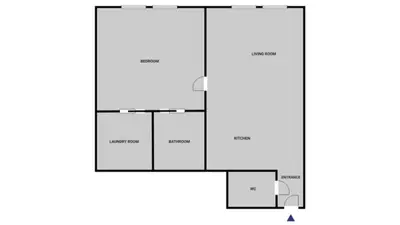 a floor plan of a house at Blueground Prague 2 renovated Náměstí Míru PRG-33 in Prague