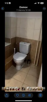 a bathroom with a white toilet in a room at Štepánská 3 in Prague