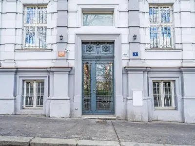 a building with a door on the side of it at Apartment Čelakovsky-3 by Interhome in Prague