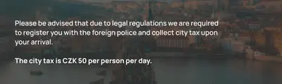 a screenshot of a webpage with a picture of a city at Penthouse with terrace near the center of Prague in Prague